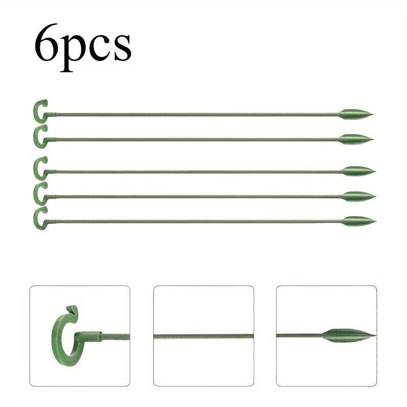Bonsai Garden Stand - 6PCS Green Plastic Plant Support Stakes