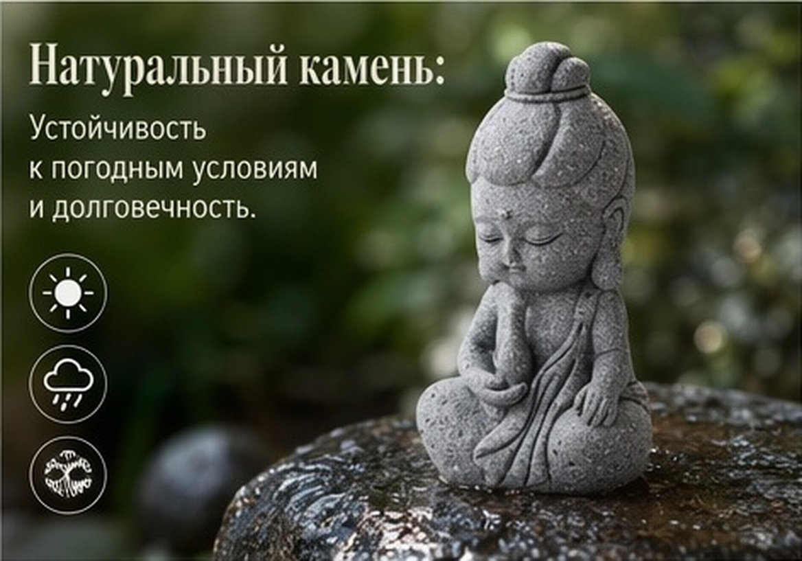 Bonsai Garden Zen - Exquisite Mini Guan Yin Stone Buddha