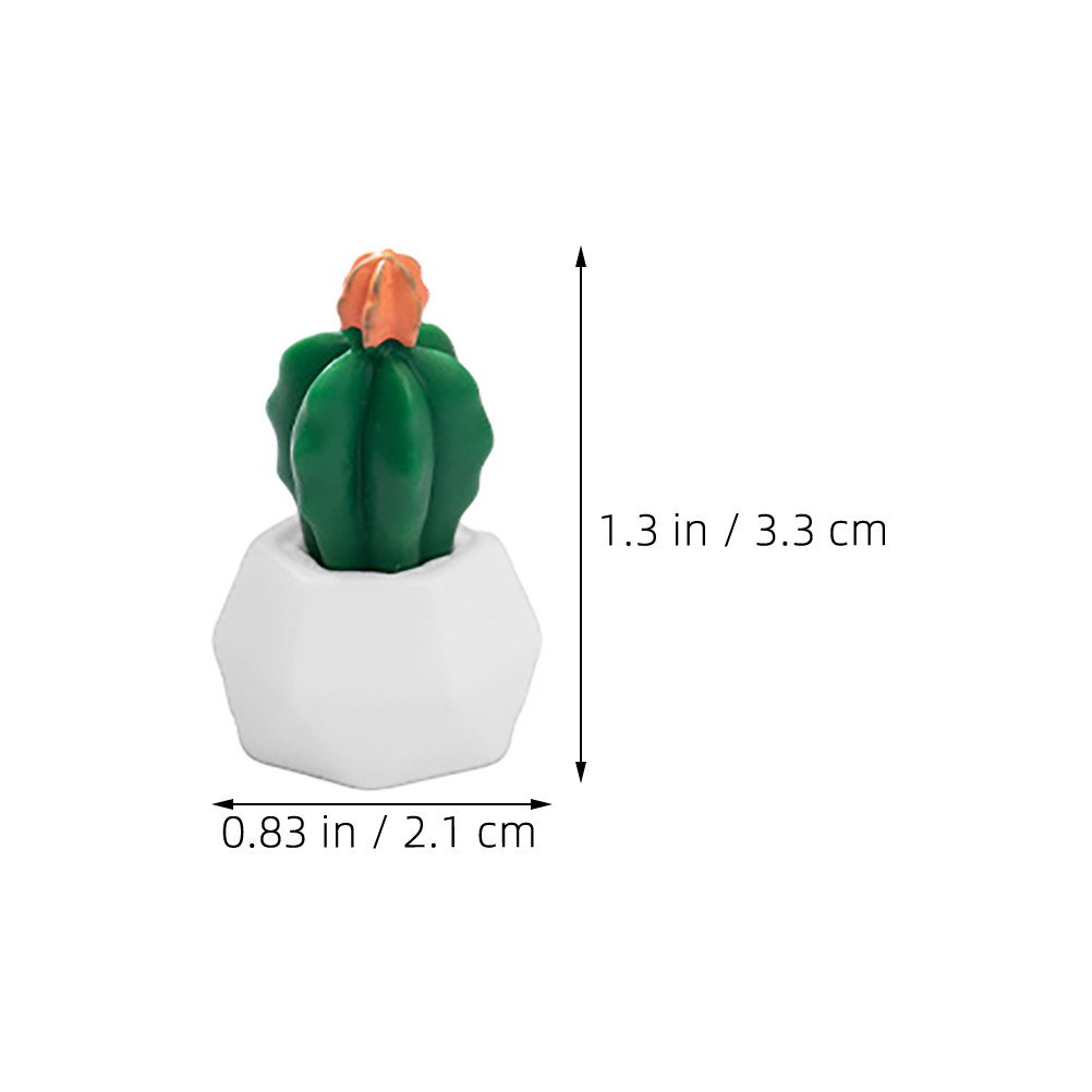 8Pcs Miniature Resin Cactus Bo - огляд і ціна Bonsai Garden For Desk