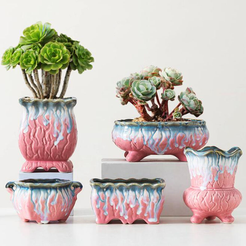 Creative Glazed Flowerpot Succ - огляд і ціна Bonsai Tree Zen Garden