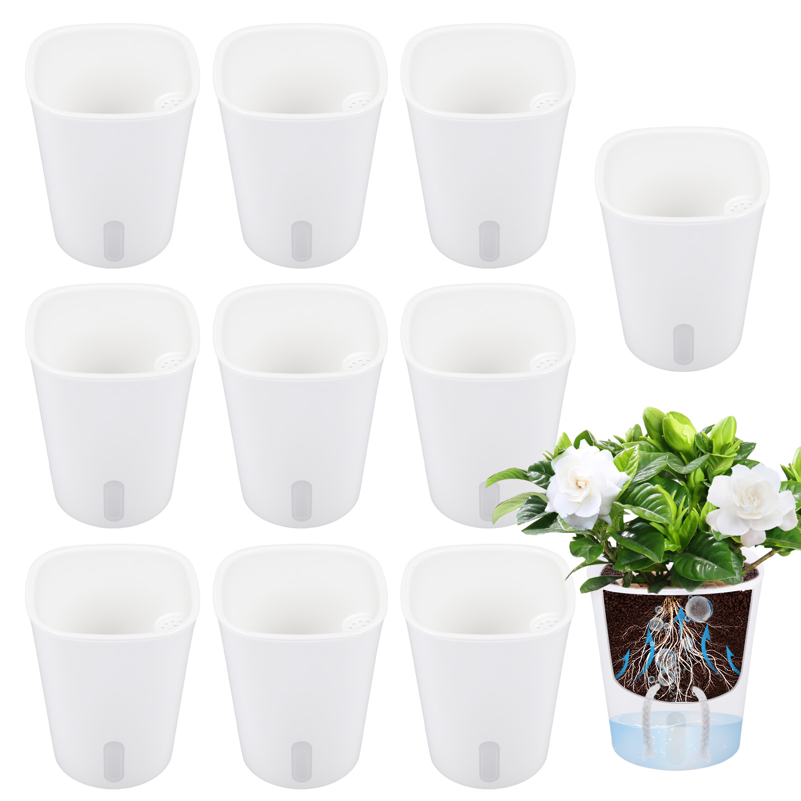 10 Pcs Self Watering Planter L - огляд і ціна Sphagnum Moss Bag