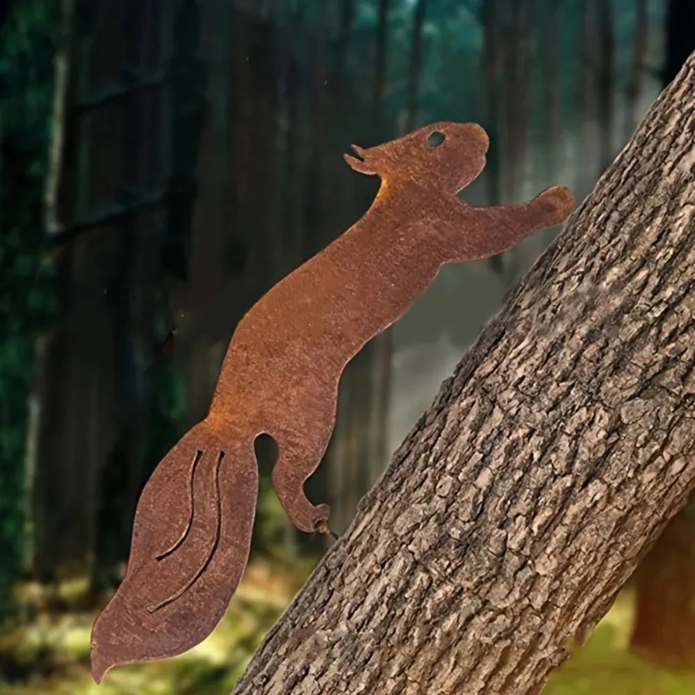 Creative Metal Squirrel Silhou - огляд і ціна Bonsai Garden Tree