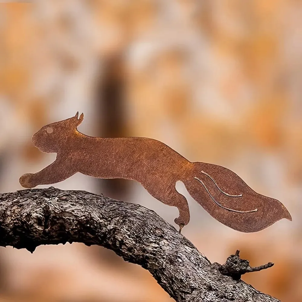 Creative Metal Squirrel Silhou - огляд і ціна Bonsai Garden Tree
