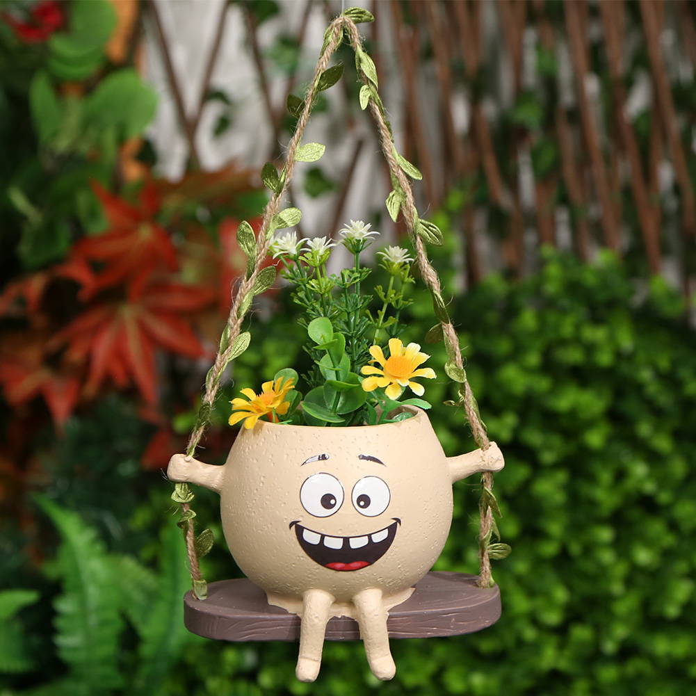 Chair/Swing Smile Face Planter - огляд і ціна Japanese Garden Bonsai