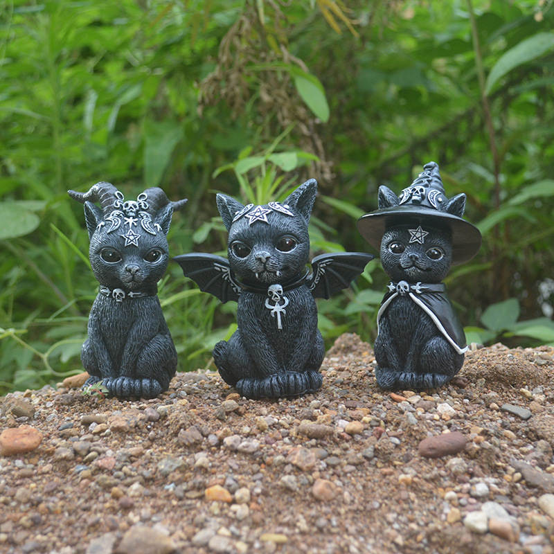 Halloween Magic Cat Resin Craf - огляд і ціна Bonsai Garden For Desk