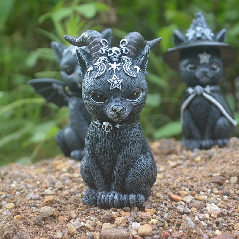 Halloween Magic Cat Resin Craf - огляд і ціна Bonsai Garden For Desk