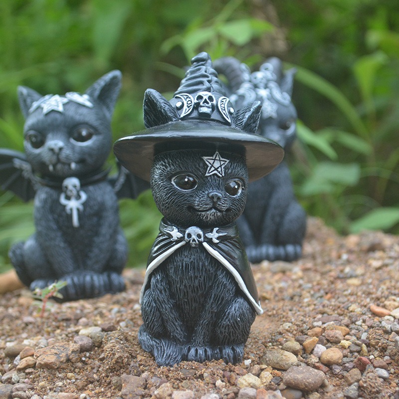 Halloween Magic Cat Resin Craf - огляд і ціна Bonsai Garden For Desk