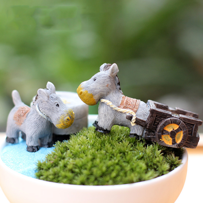 Animal Figurines Mini Donkey P - огляд і ціна Japan Bonsai Garden