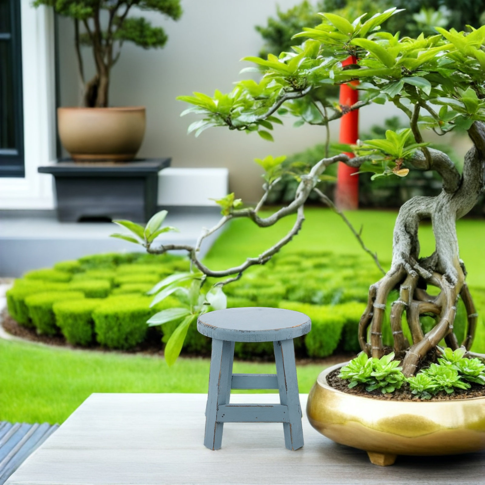 Flower Pot Stand Stool 18Cm So - огляд і ціна Bonsai Garden Stand