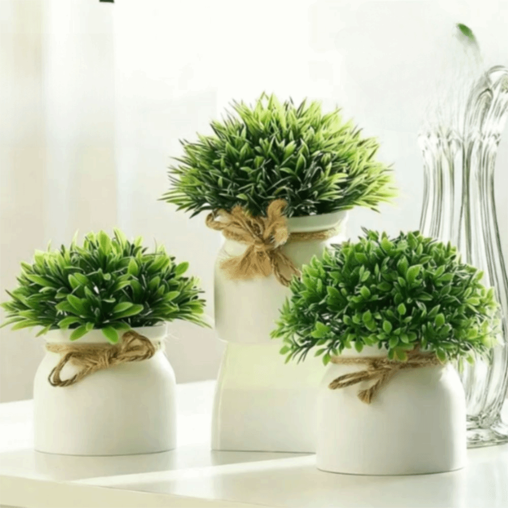 with Pot Artificial Plants Out - огляд і ціна Bonsai Garden Zen
