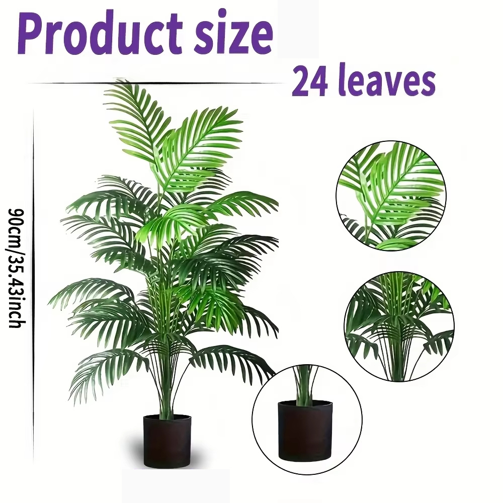 24 Leaves Areca Palm Artificia - огляд і ціна Bonsai Garden Zen