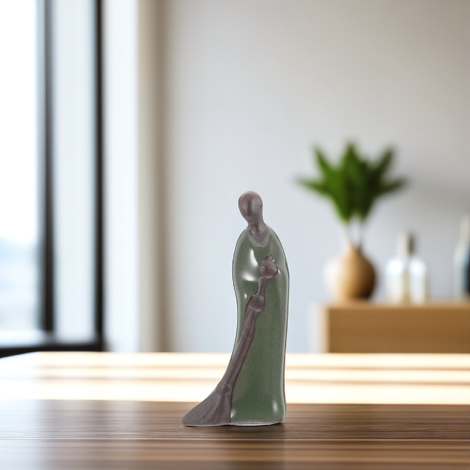 Ceramic Mini Zen Monk Figure B - огляд і ціна Bonsai Tree Zen Garden