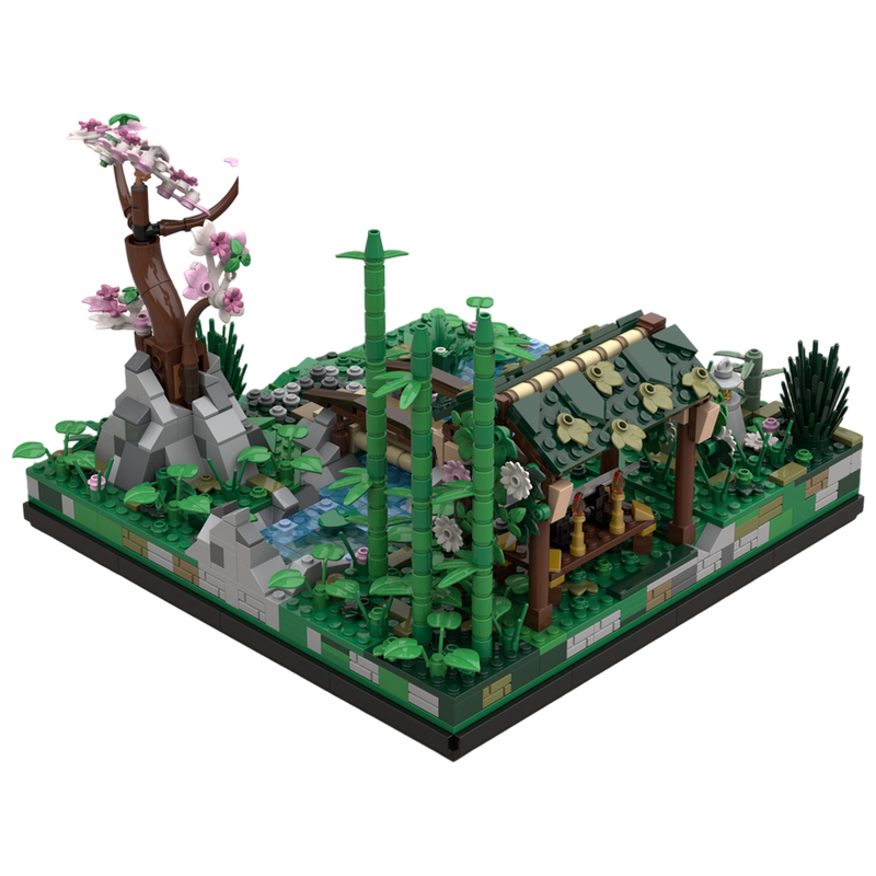 Japanese Garden Model MOC Buil - огляд і ціна Japanese Garden Bonsai