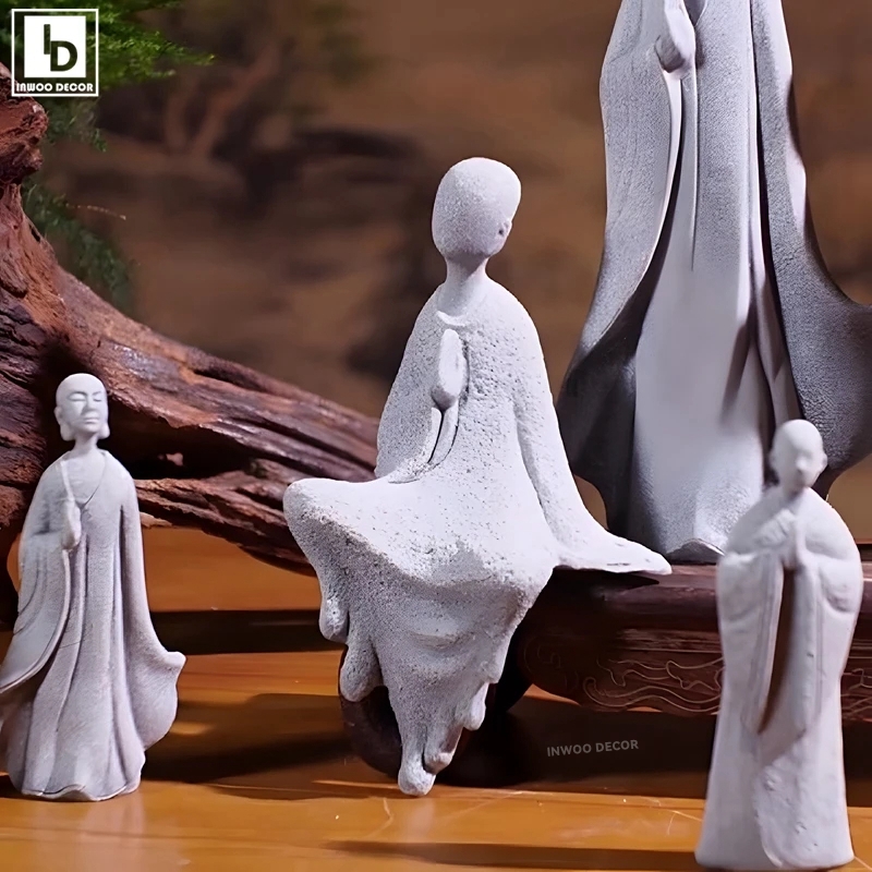 Stone Buddha Statue Little Mon - огляд і ціна Bonsai Garden For Desk