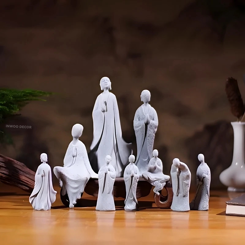 Stone Buddha Statue Little Mon - огляд і ціна Bonsai Garden For Desk