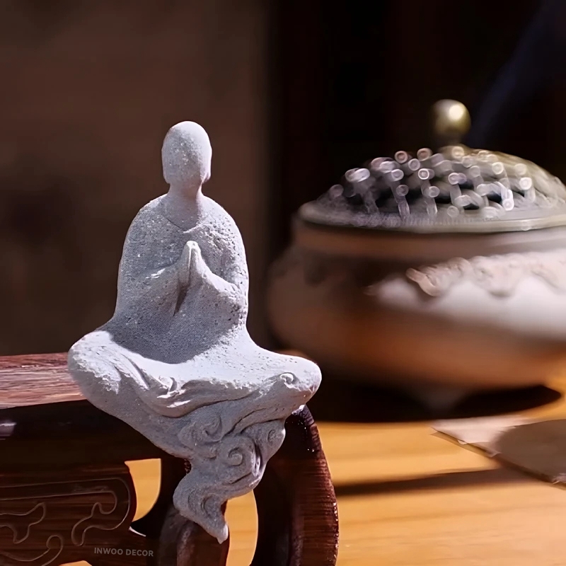 Stone Buddha Statue Little Mon - огляд і ціна Bonsai Garden For Desk