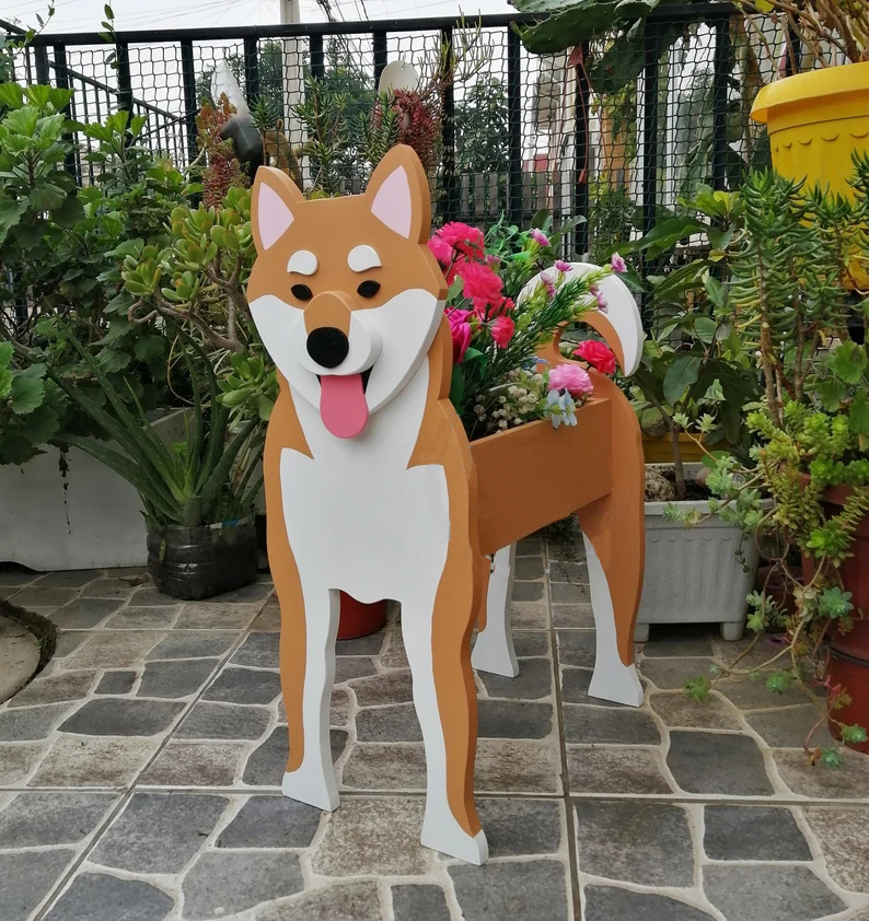 Garden Flower Pot Dog Shape Pl - огляд і ціна Bonsai Tree Zen Garden