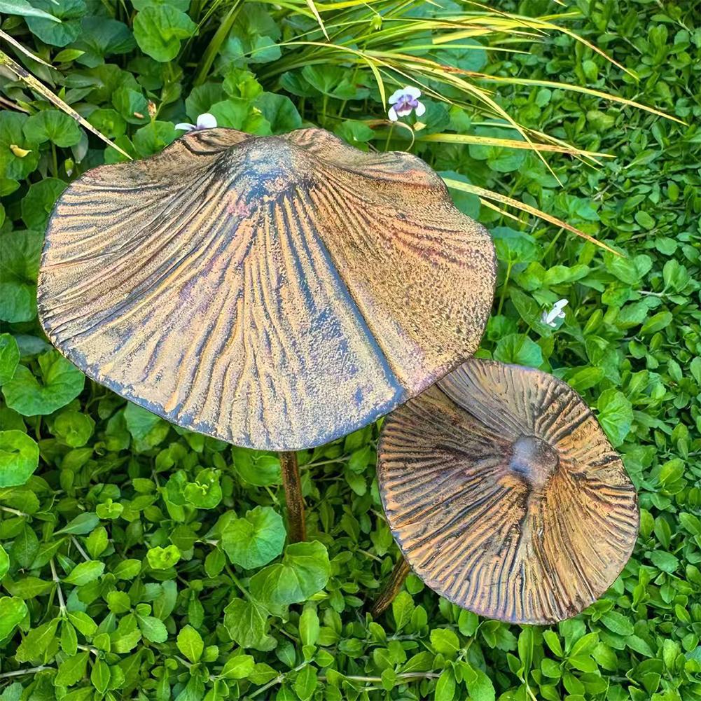 Retro Metal Rusty Mushroom Gar - огляд і ціна Bonsai Garden Usa