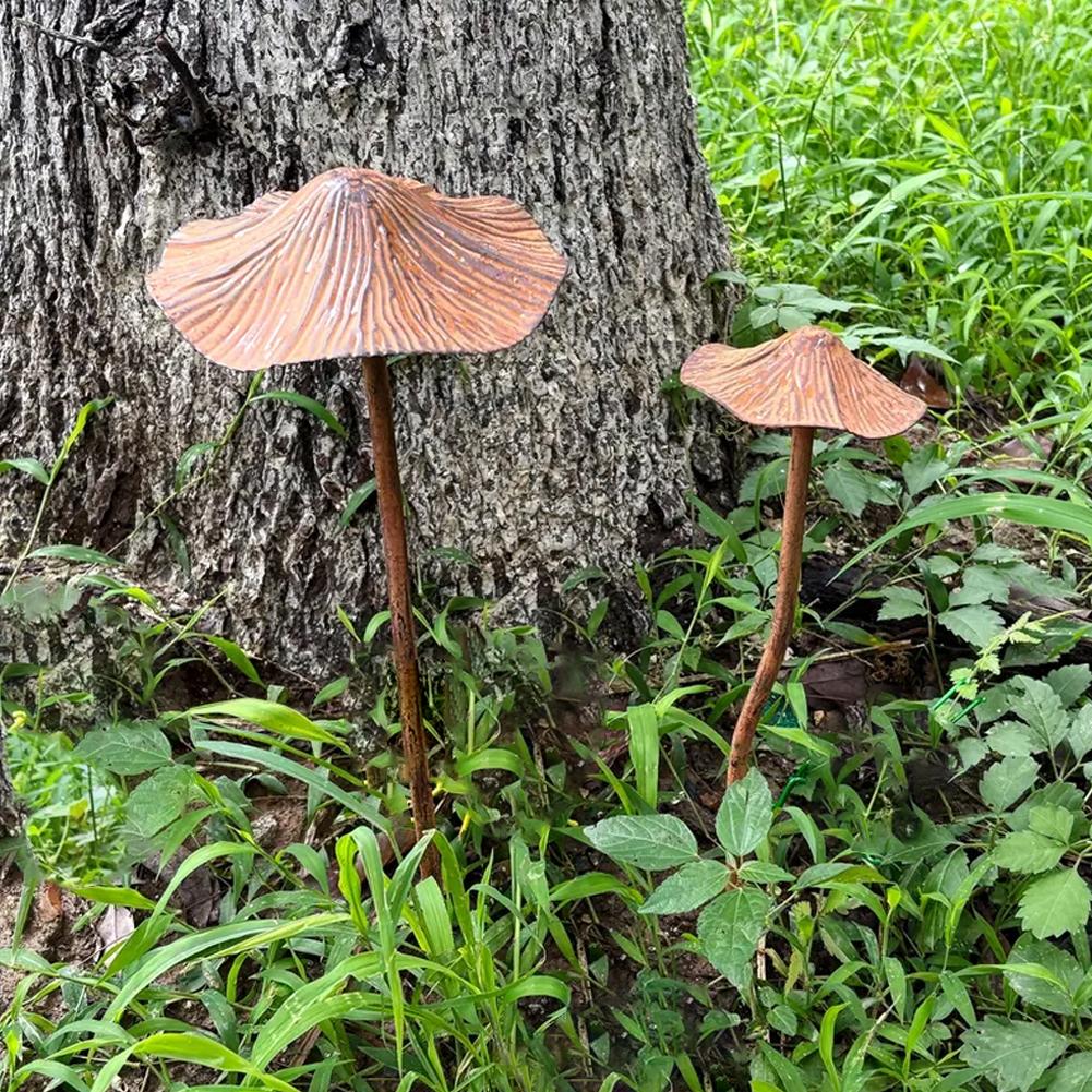 Retro Metal Rusty Mushroom Gar - огляд і ціна Bonsai Garden Usa