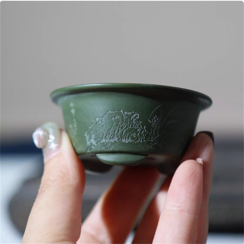 Ceramic Carved Mini Bonsai Pot - огляд і ціна Bonsai Garden For Desk