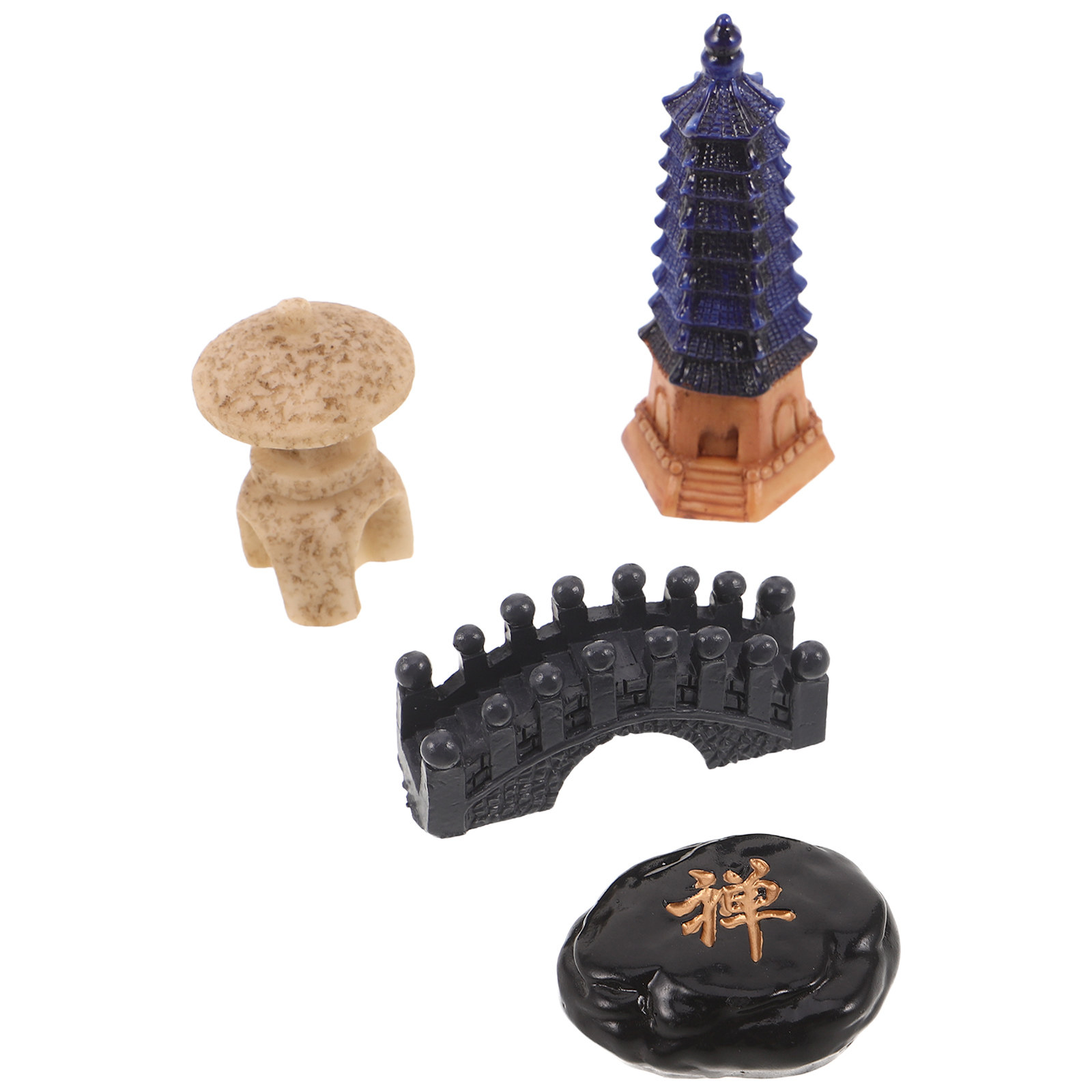 4Pcs Japanese Miniature Zen Ga - огляд і ціна Bonsai Zen Garden Set