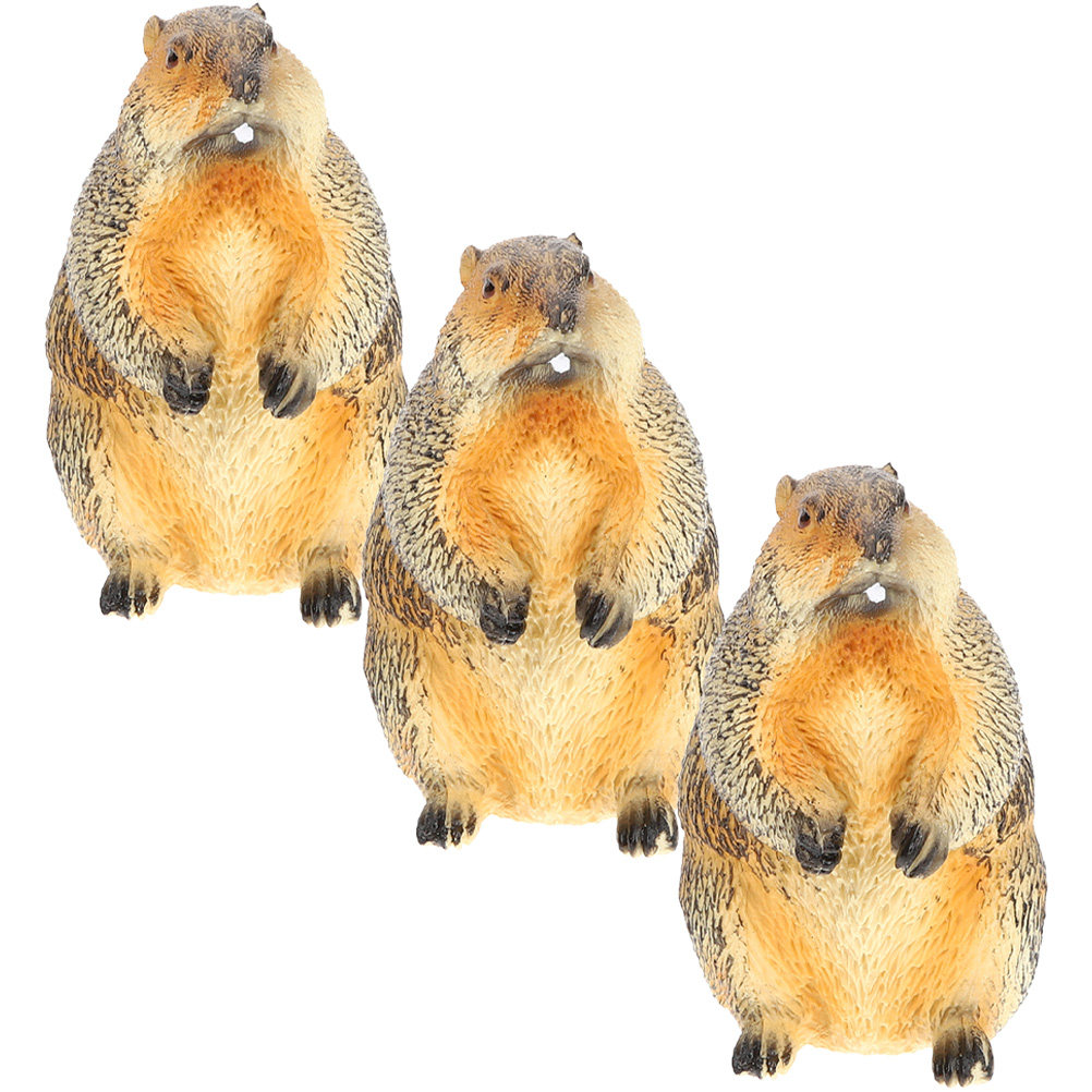 3Pcs Miniature Groundhog Statu - огляд і ціна Bonsai Garden For Desk