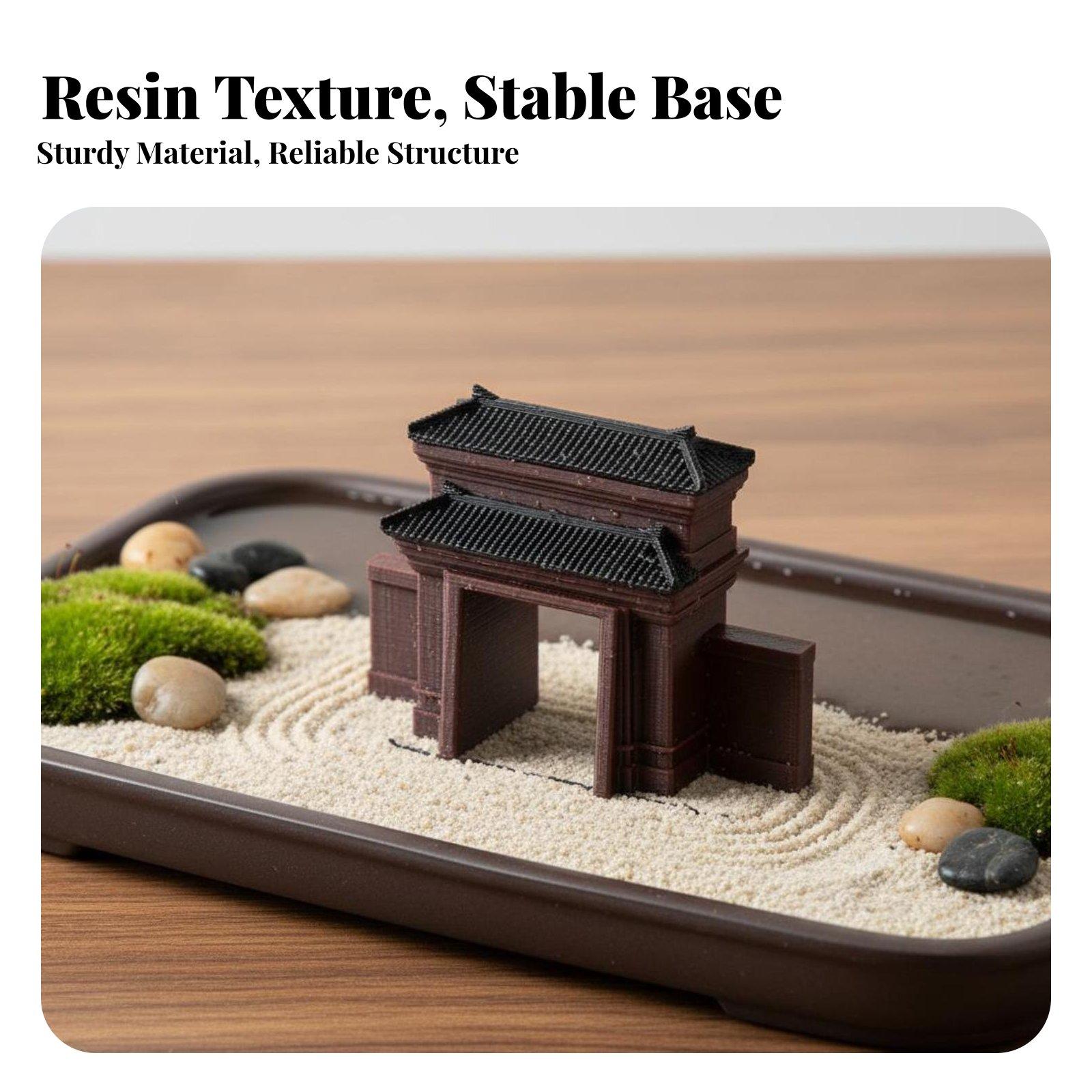 Handcrafted Resin House Figuri - огляд і ціна Bonsai Garden For Desk