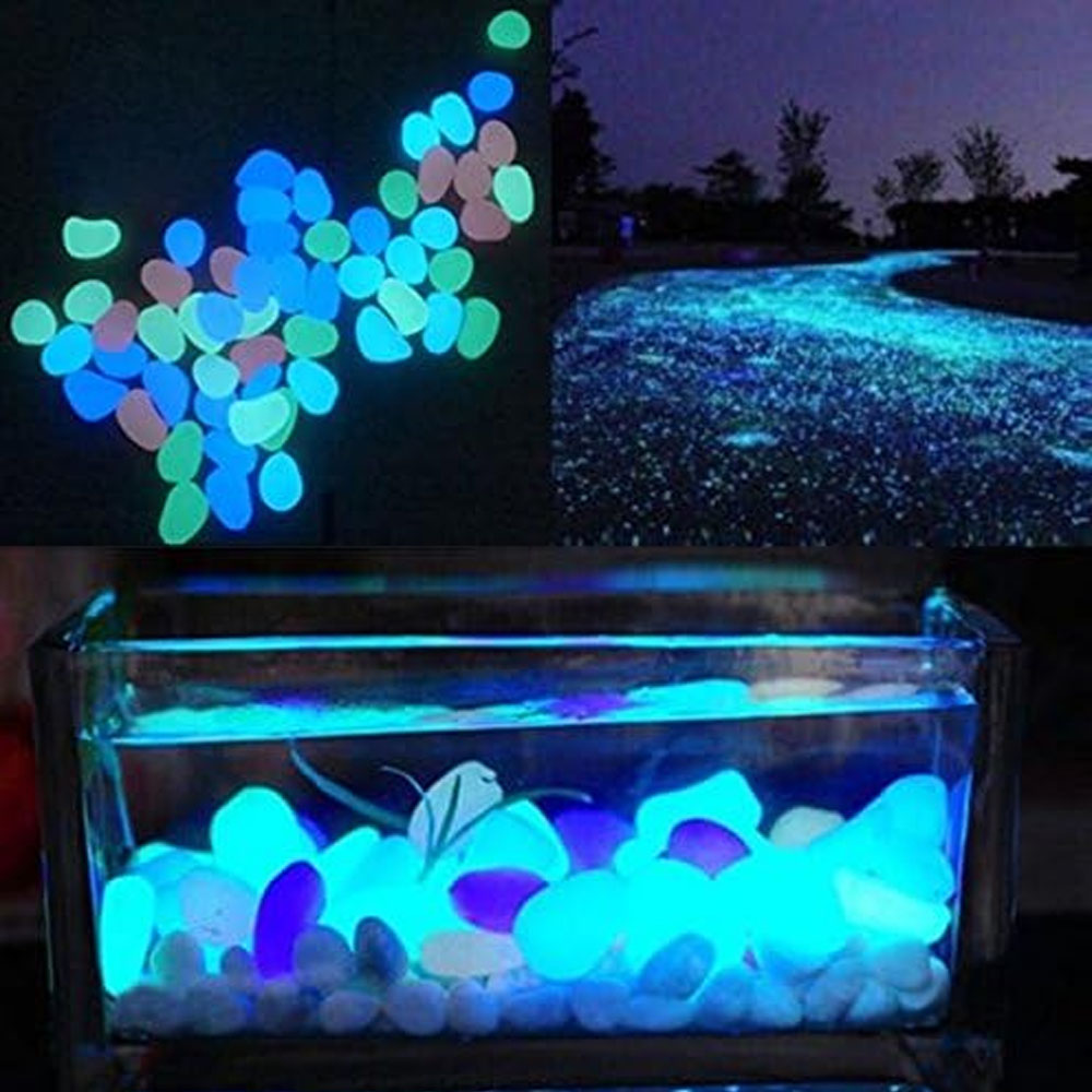 Fish Tank Rocks Glow Blue Pebb - огляд і ціна Bonsai Garden Zen