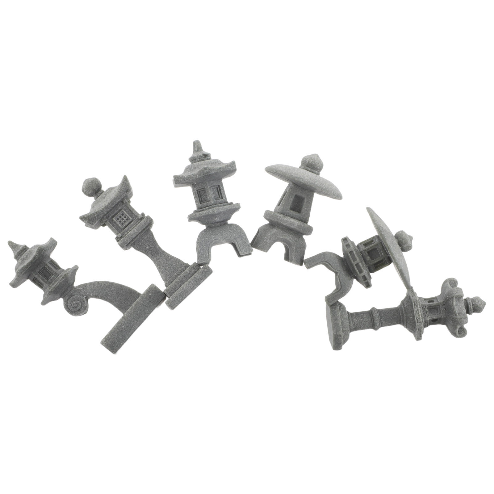 6Pcs Japanese Stone Lantern Pa - огляд і ціна Bonsai Zen Garden Set