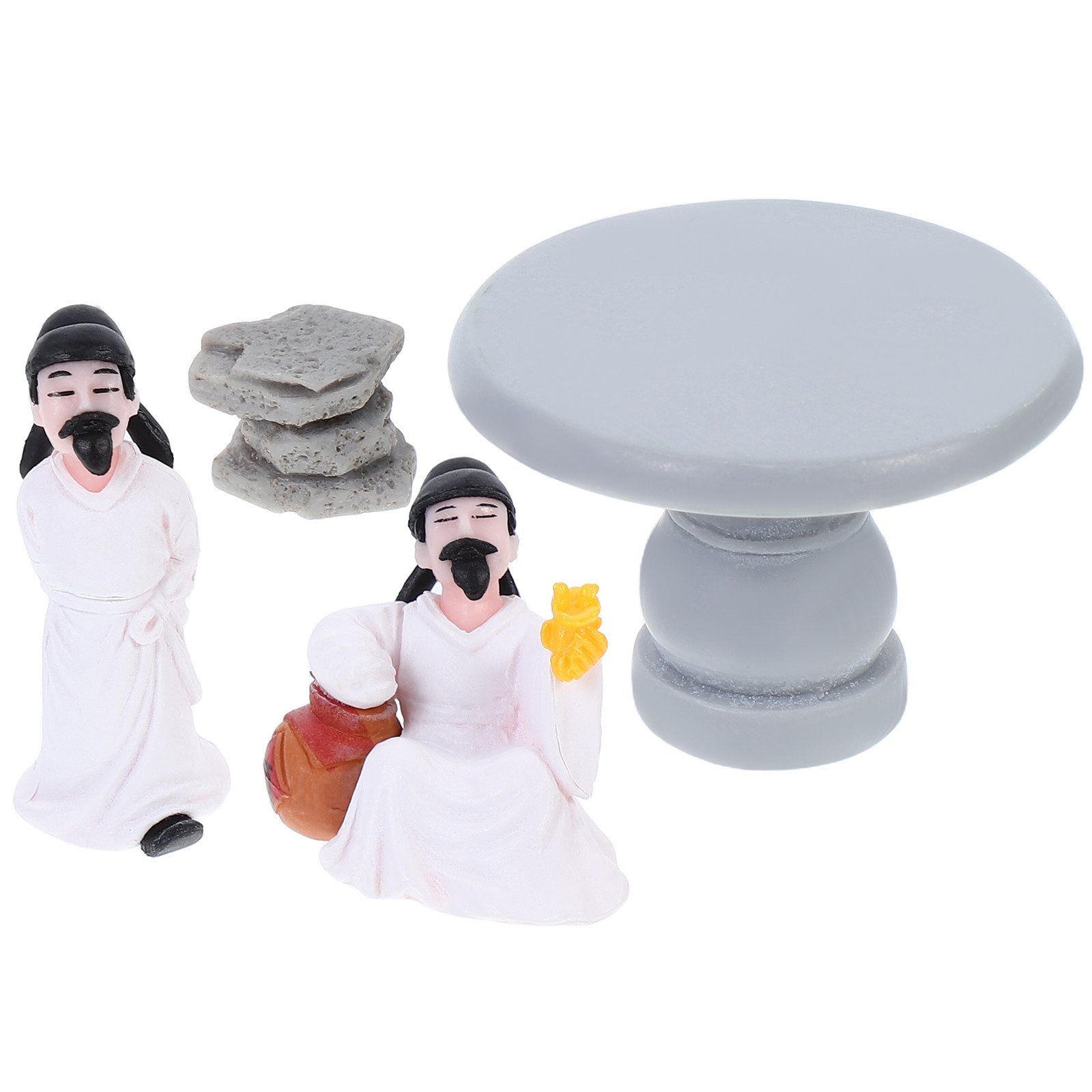 Miniature Stone Table Chair Se - огляд і ціна Bonsai Zen Garden Set