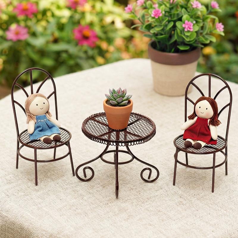 1/3Pcs Dollhouse Garden Displa - огляд і ціна Bonsai Garden Bench