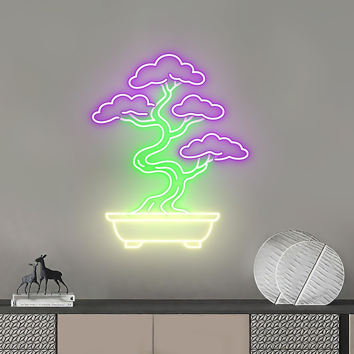 Bonsai Tree Neon Sign Zen Gard - огляд і ціна Bonsai Tree Zen Garden