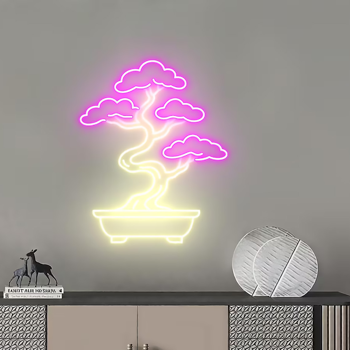 Bonsai Tree Neon Sign Zen Gard - огляд і ціна Bonsai Tree Zen Garden