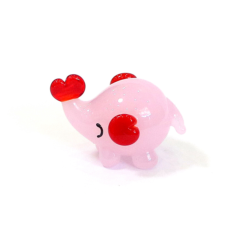 Cute Mini Glass Elephant Figur - огляд і ціна Japan Bonsai Garden